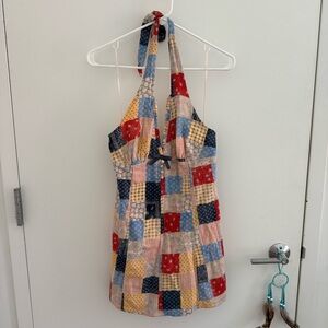 Kimchi Blue Patchwork Halter Dress